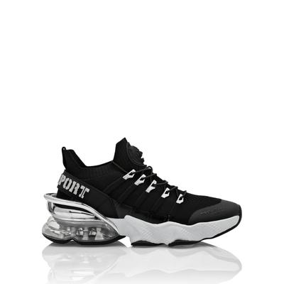 Sneaker PLEIN SPORT "Tiger", Damen, Gr. 39, Normalschaft, schwarz-weiß (0201, schwarz, weiß), Schuhe Sneaker