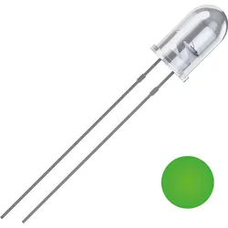 QUAD 2111O181 - LED, 5 mm bedrahtet, grün, 19000 mcd, 25°