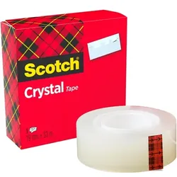Scotch Klebeband Scotch Crystal Clear 600 Transparent 19 mm (B) x 33 m (L) Acryl Leise abrollbar