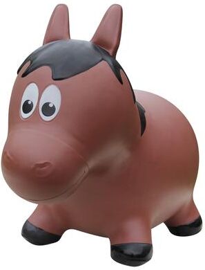 Farm Hoppers Toddler Boys and Girls Farm Hopper Bounce Toy, Brown Horse