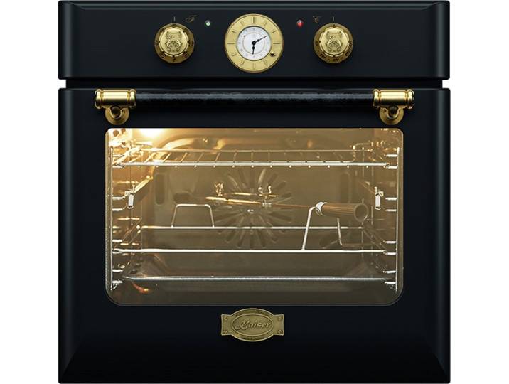 Kaiser Küchengeräte Einbaubackofen Retro Einbau Backofen Elektro, Autark, 68 L, Drehspieß, 10 Funktionen EH 6432 BE Eco., mit 1-fach-Teleskopauszug, Katalytische Selbstreinigung, Belle Epoque Retro Vintage, Multi 10, Pizzastein, Grillspieß, Heißluft