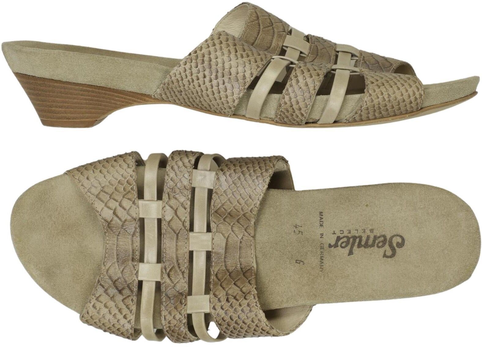 Semler Damen Sandalen, Beige, Gr. EU 45, Leder - Second Hand