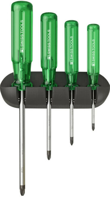 PB Swiss Tools Set de tournevis 4 pièces PZ avec support mural Classic (PB 243)