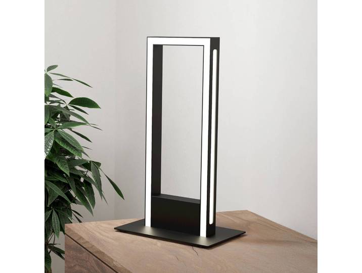 EGLO connect LED-Tischleuchte Savilanas-Z, schwarz, CCT Connect dimmbar, schwarz, für Wohn- / Esszimmer, Metall, Modern