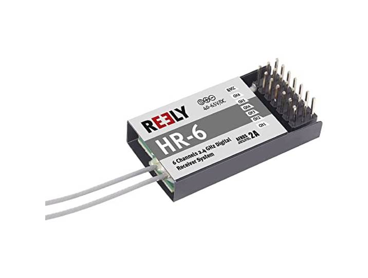 Reely HR-6 6-kanaals ontvanger 2,4 GHz Stekkersysteem JR