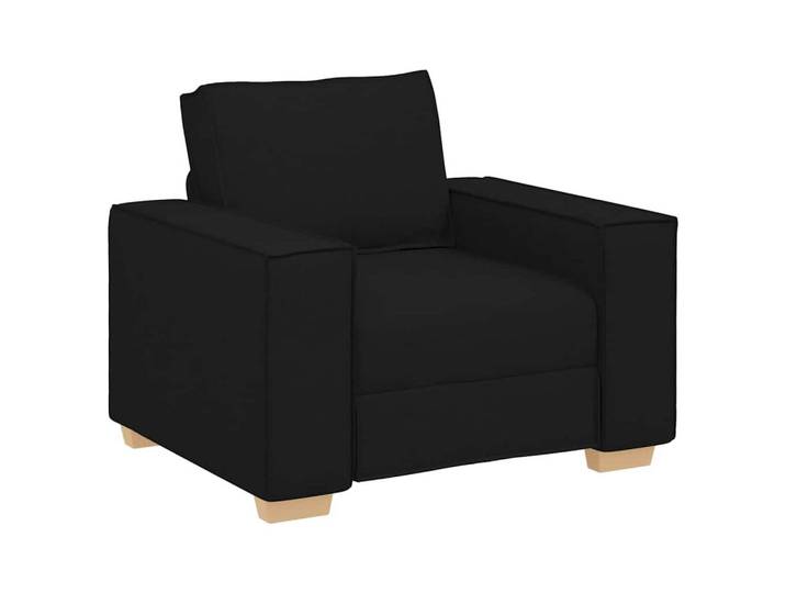 vidaXL Sofa Sofa Stuhl Schwarz 100x78x84 cm Stoff, 1 Teile