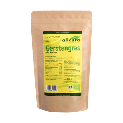 allcura Naturheilmittel GmbH GERSTENGRAS PULVER kontrol.biologischer Anbau 150 g 01452690