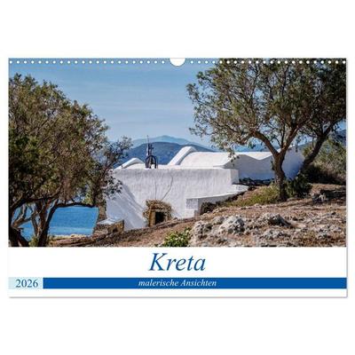 Kreta - malerische Ansichten (Wandkalender 2026 DIN A3 quer), CALVENDO Monatskalender