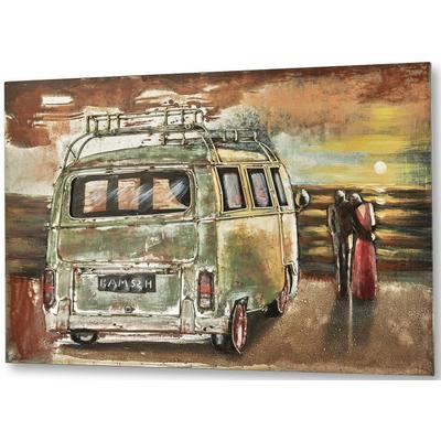 Metallbild LOCKER "37084-20", bunt (farbe bild(er): bunt), B:108cm H:72cm T:3cm, Metall, Bilder