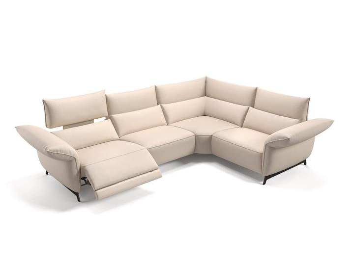Ledergarnitur CUNEO Ecksofa mit Funktion