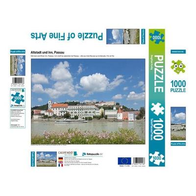 CALVENDO Puzzle Altstadt und Inn, Passau 1000 Teile Lege-Größe 640 x 480 cm Foto-Puzzle Bild von Siegfried Kuttig