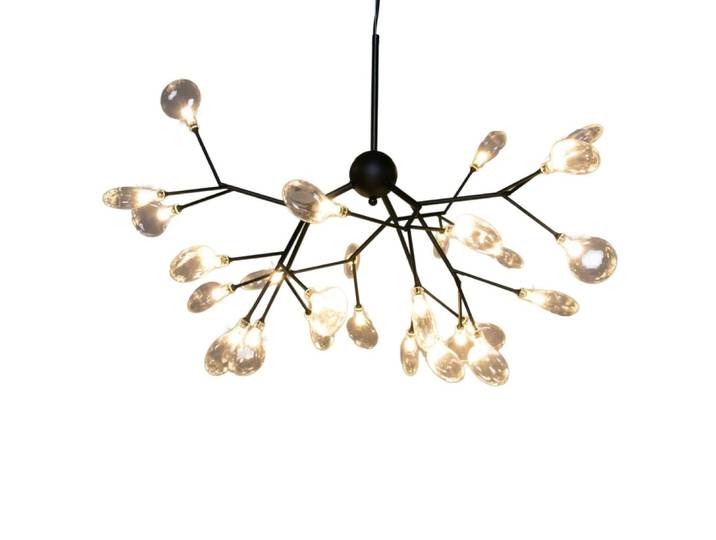 Suspension en verre noir 75 cm