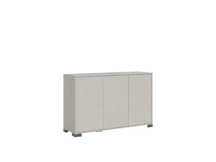 Buffet bas 3 portes 130x40x83 cm effet bois cachemire