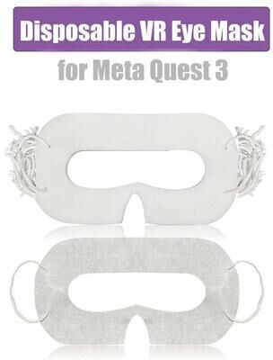 Uplifted Finds 100Pcs Universal Disposable VR Eye Mask Hygiene Covers For Quest 3 2 100Pcs Universal Disposable VR Eye Mask Hygiene Covers For Quest 3 2