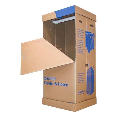 VEPATIM Kleiderkiste mit Stange für Umzug und Lagerung 1350x600x515mm
