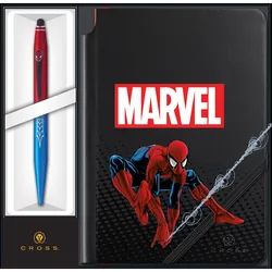 Cross, Heft + Block, Marvel Tech2 Kugelschreiber mit Stylus und Notizbuch, Spider-Man Geschenkset