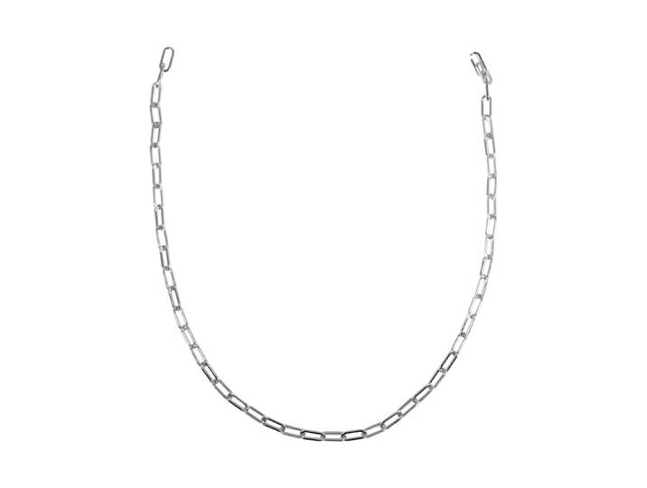 Gliederkette Paperclip, 1,5x17x6,5mm, Länge 80cm, SB-Btl. 1Stück