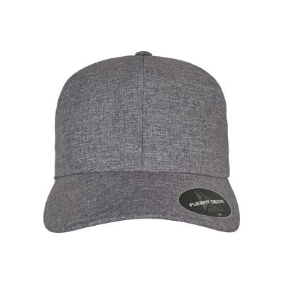 Flex Cap FLEXFIT "Flexfit Accessoires Flexfit Delta Carbon Cap", Gr. L/XL, grau (melangeblau), 100% Polyester, unifarben, Caps