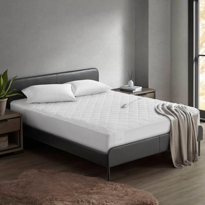 Sharper Image Embossed Microfiber Heated Mattress Pad