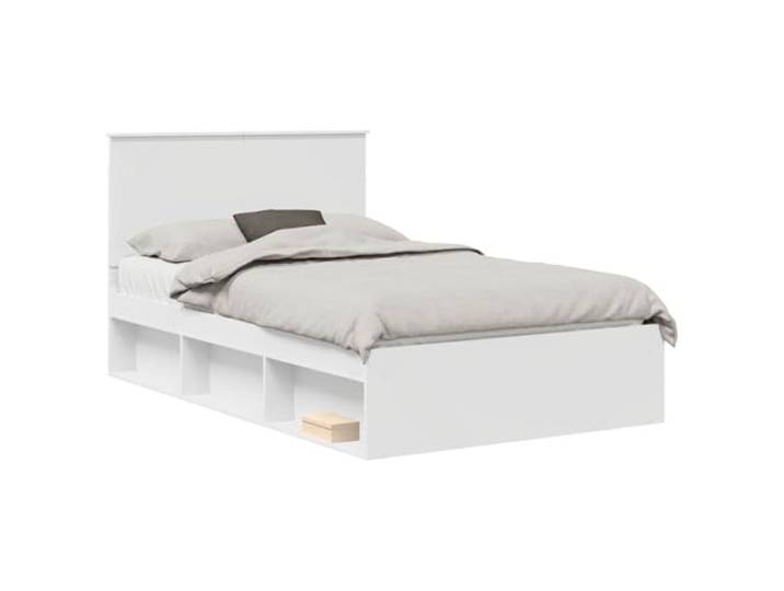PUGYNBK Bettgestell 120 x 190 cm Kiefer massiv Minimalistisches Design, robuste feste Platten, solider Boden, einfache Reinigung, vielseitig einsetzbar
