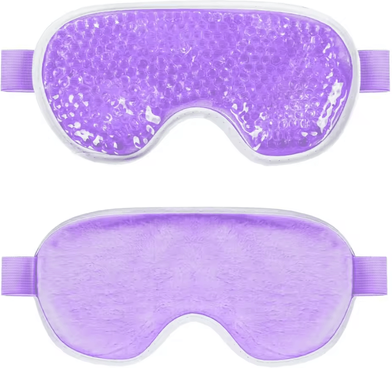 Inspire Curations Reusable Cooling Gel Eye Mask Cold Therapy Eye Ice Pack For Puffy Eyes And Eye Relaxation 1pc Purple