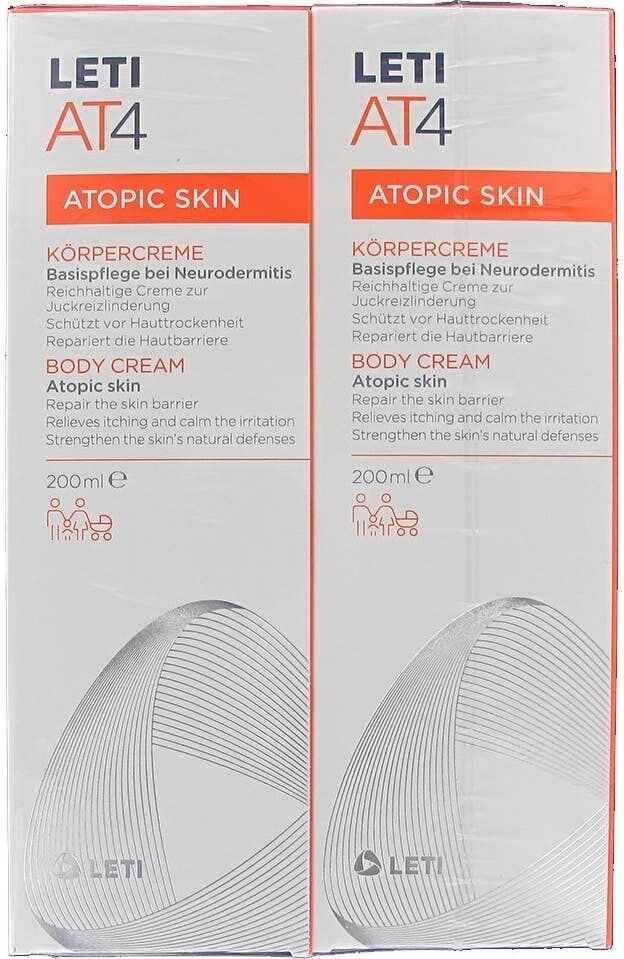 LetiAT4 Leti Pack At4 Crema Corporal Duplo 2x200ml