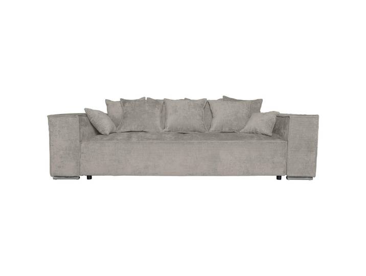 Carryhome Bigsofa, Creme, Metall, 3-Sitzer, Füllung: Schaumstoff, 256x68x122 cm, Liegefunktion, Schlafen auf Sitzhöhe, Rücken echt, Wohnzimmer, Sofas & Couches, Sofas, Bigsofas