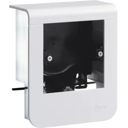 Hager SL200559019016 Geräteträger universal design für UP-Geräte mit Rahmen SL 20x55mm verkehrsweiß