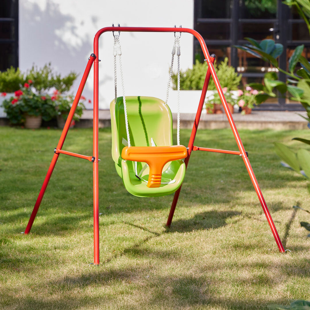 Liberty House Toys Steel Swing Set with Red