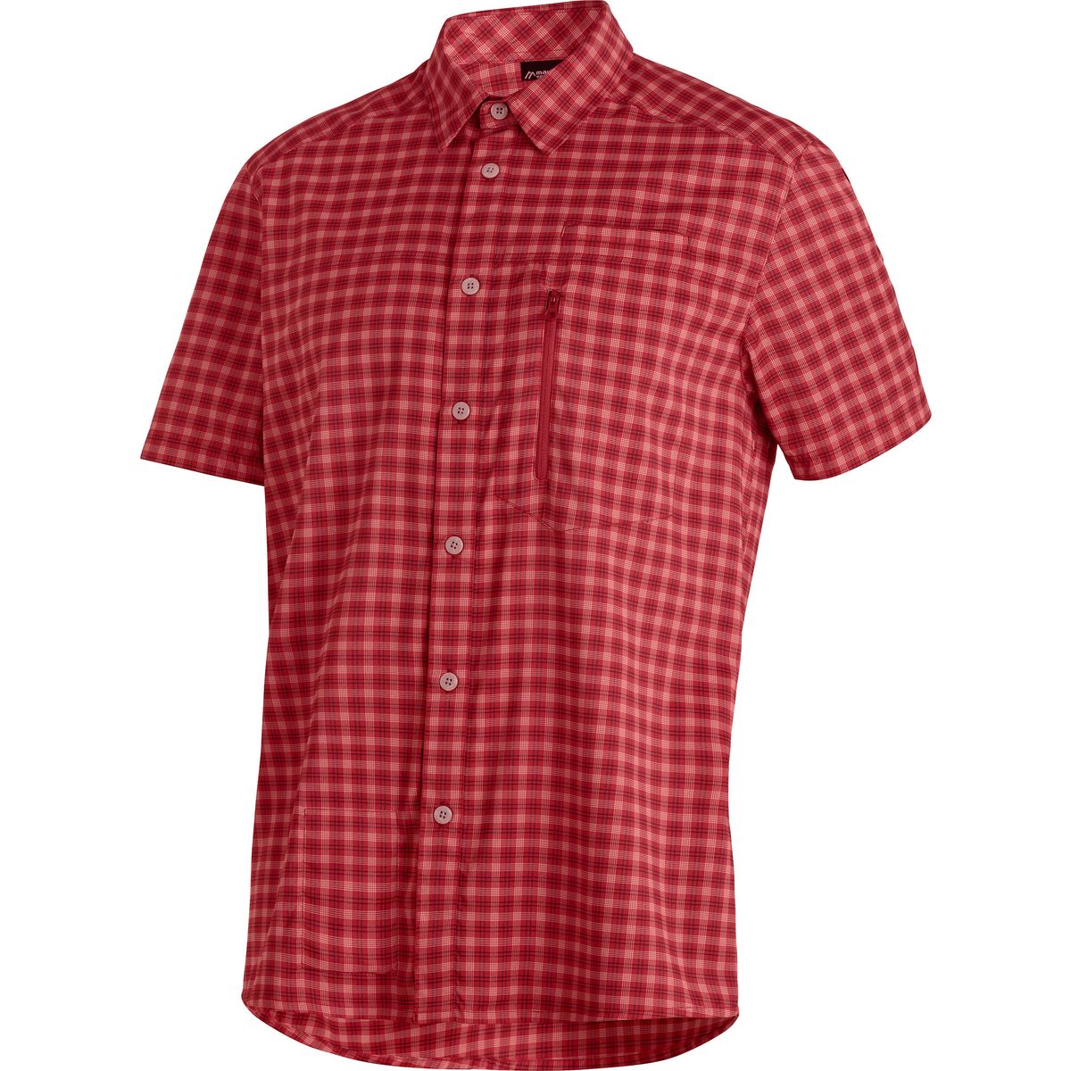 Maier Sports Mats Short Sleeve red check (M20404) 54 3000131-M20404-54