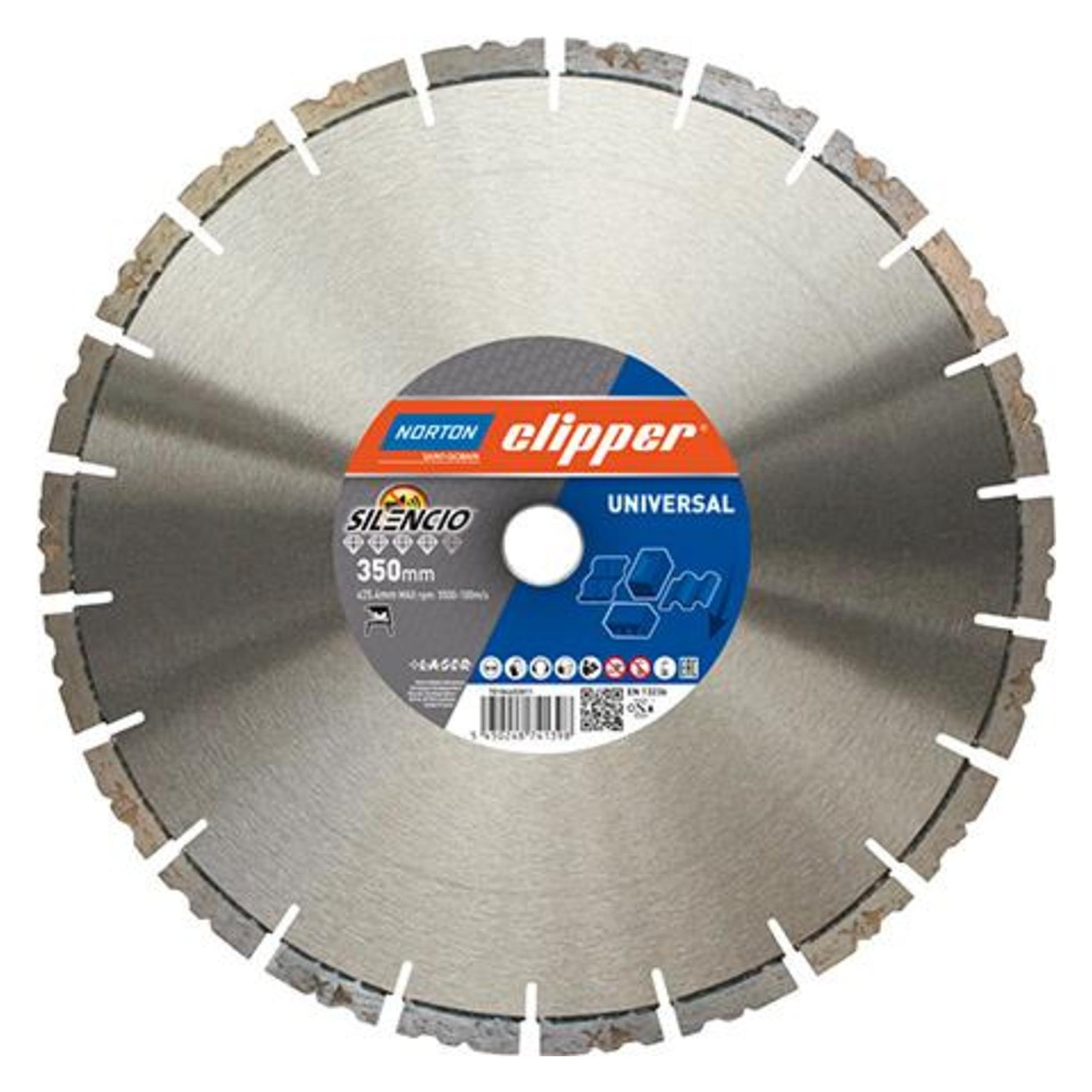 Norton Clipper Clipper Diamantscheibe Pro Uni Silencio 350 mm (5450248741398)