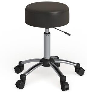 Lancaster Home Backless Adjustable Multi-Purpose Ergonomic Stool With Chrome Base