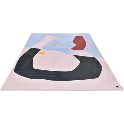 Teppich TOM TAILOR HOME "Shapes - ONE", blau, B:140cm H:5mm L:200cm, Polyester, Teppiche, Teppich, Kurzflor, bedruckt, modernes Design