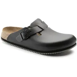 Clog Boston Super Grip, Naturleder, schwarz, Weite normal, Größe 44 - schwarz - 44