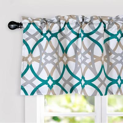 DriftAway Jarvenpaa Geo Trellis Pattern Window Valance - 52 x 18