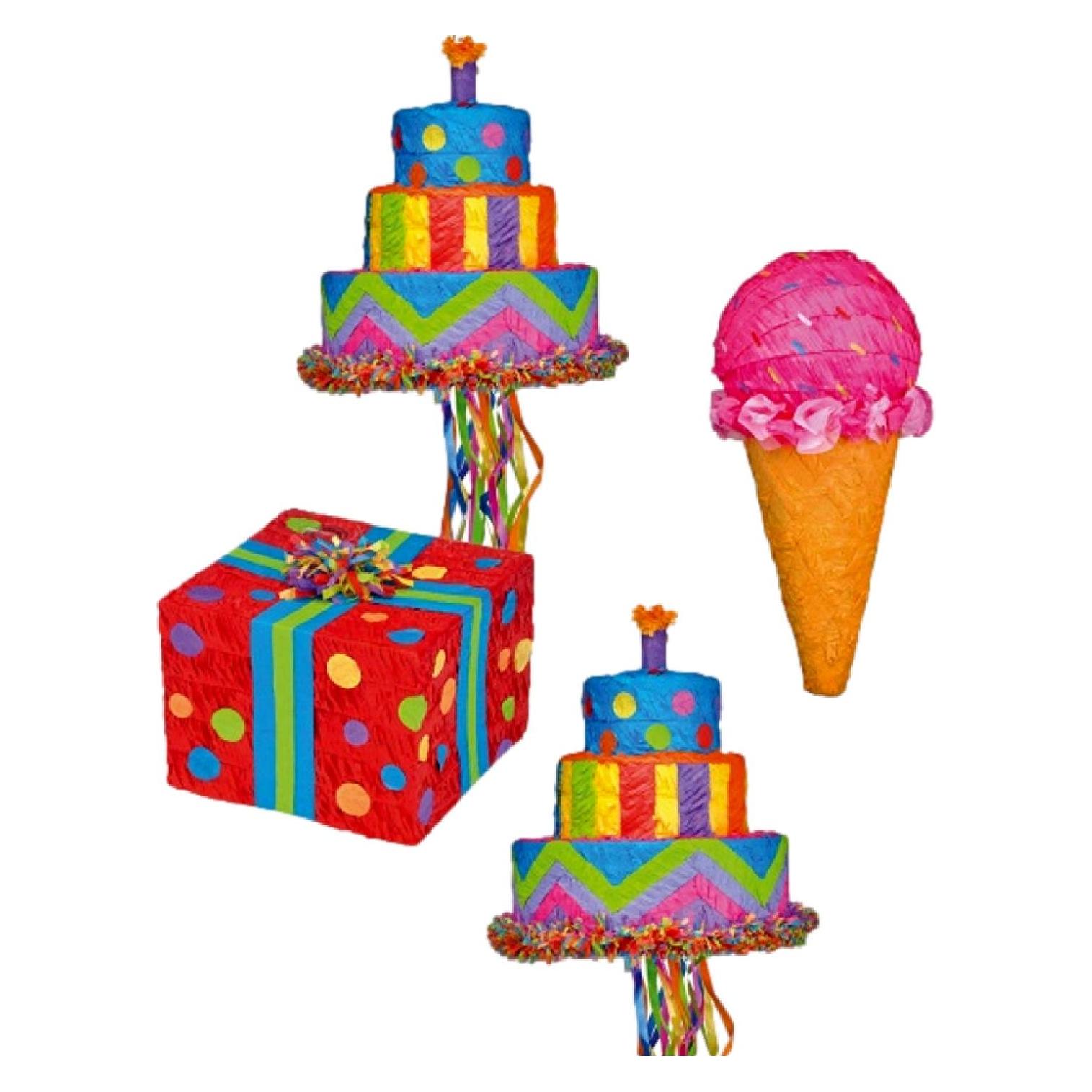 Amscan Pinata Happy Birthday (4 Stk.) (P20032)