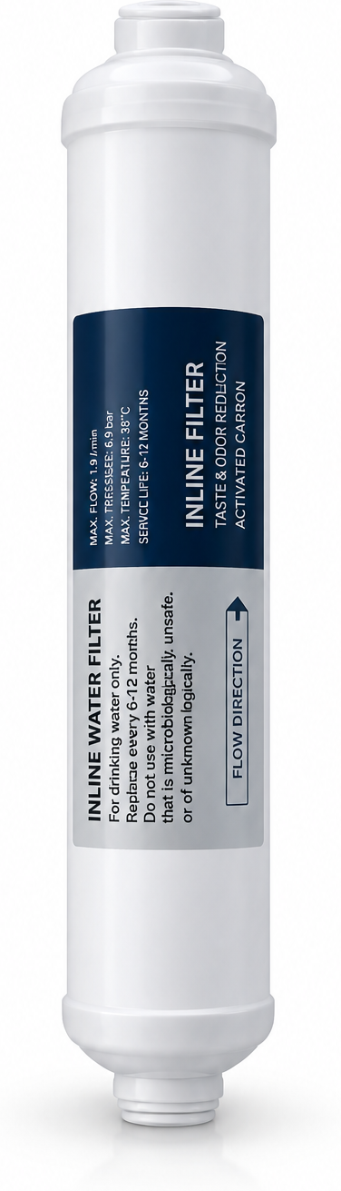 Acquamark Filtro in Linea Carbon Block al Cocco 2"x10" 1/4" FPT 5 Micron