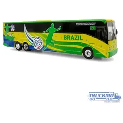 Iconic Replicas World Cup Brazil National Team Van Hool CX-45 Coach Bus IR-0716