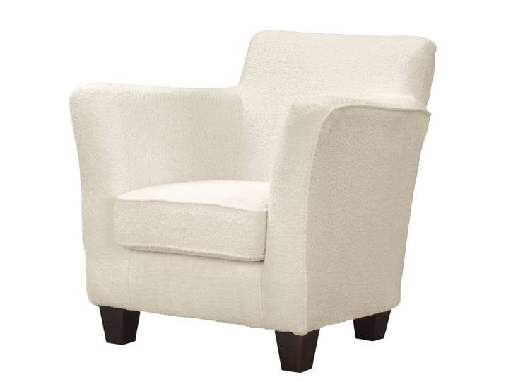 Sessel Beige Bouclé Stoff Coline 84 x 79 x 75cm
