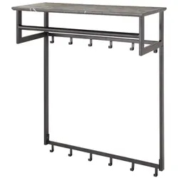 GARDEROBE SESTA Grau Kunststoff