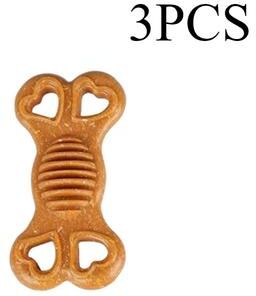 Market Central Indestructible Dog Toy For Aggressive Chewers Textured Bone Chew Toy For Puppies 3pcs