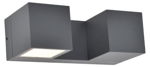 LUTEC Design wandlamp Fari grijs