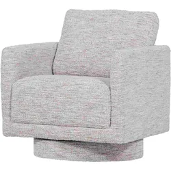 Drehsessel Oska aus Melange-Stoff, modern und gemütlich, Natur, 360° drehbar, gepolstert