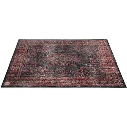 DRUMnBASE 185 x 160 cm Vintage Drum Mat Black Red - Drum Zubehör