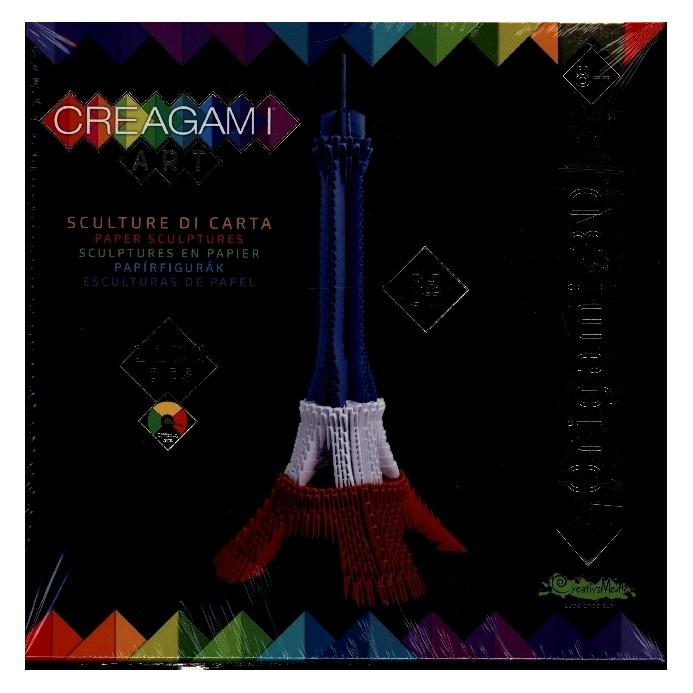 Creagami Origami 3D Eiffelturm franz. Fahne 1100 Teile (PIA78743)