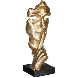 Skulptur Goldfarben