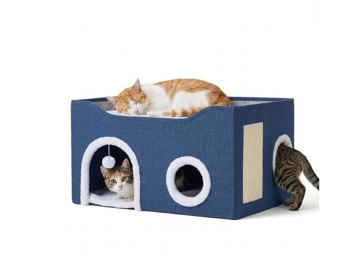 Relaxdays Opvouwbare kattenhol - krabplank