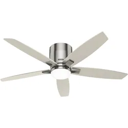 Hunter Deckenventilator Valencia Nickel mit LED & Fernbedienung 132