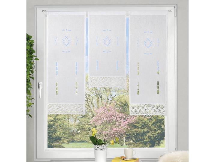 Fensterbehang Alerga 3-teilig 30 x 80cm Weiß