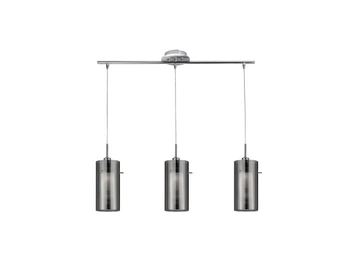 Dimmbare Pendelleuchte „Duo II“ 3-flammig Transparent, Silber Searchlight